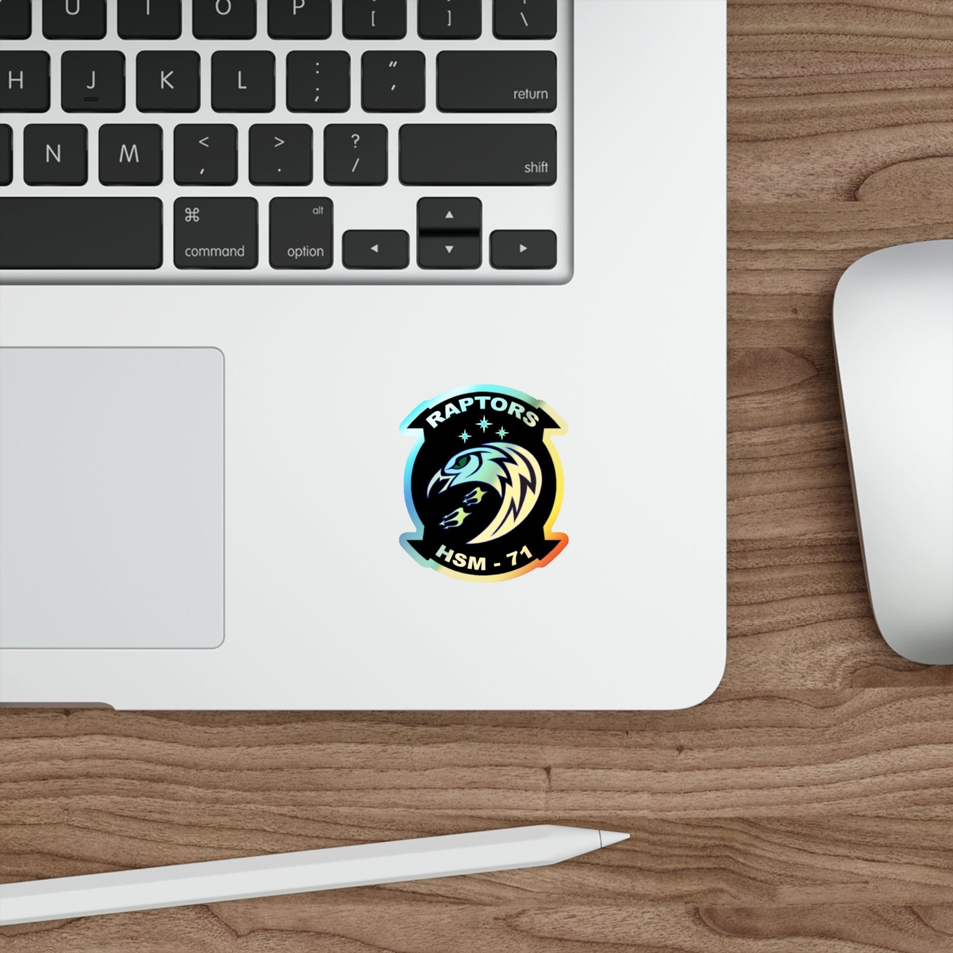 HSM 71 Raptors (U.S. Navy) Holographic STICKER Die-Cut Vinyl Decal-The Sticker Space