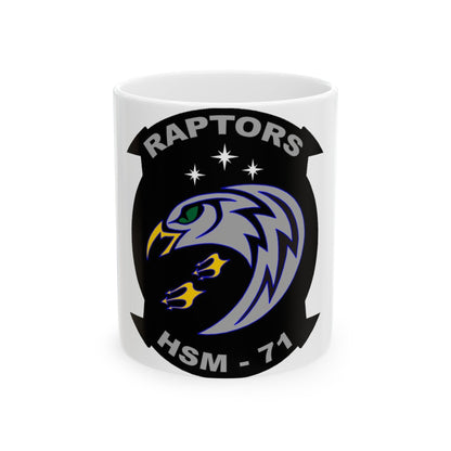 HSM 71 Raptors (U.S. Navy) White Coffee Mug-11oz-The Sticker Space