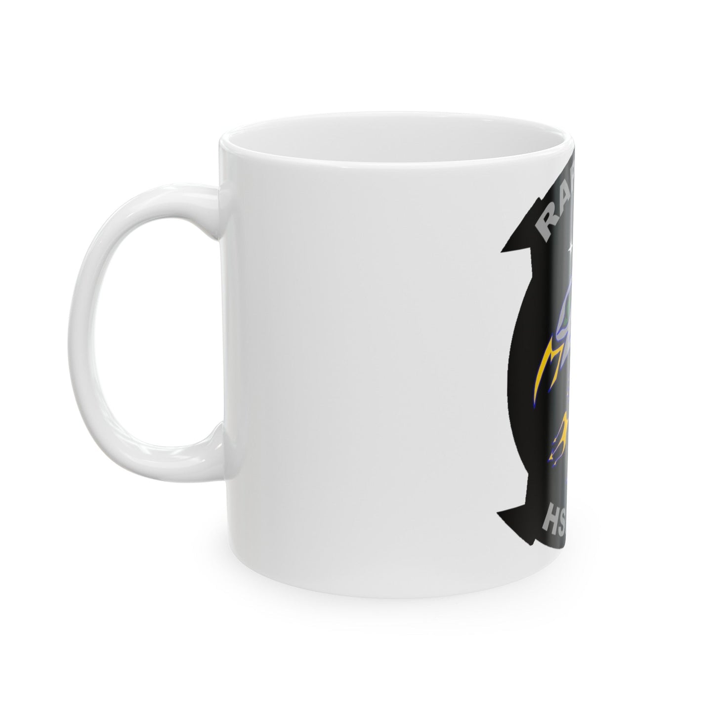 HSM 71 Raptors (U.S. Navy) White Coffee Mug-The Sticker Space