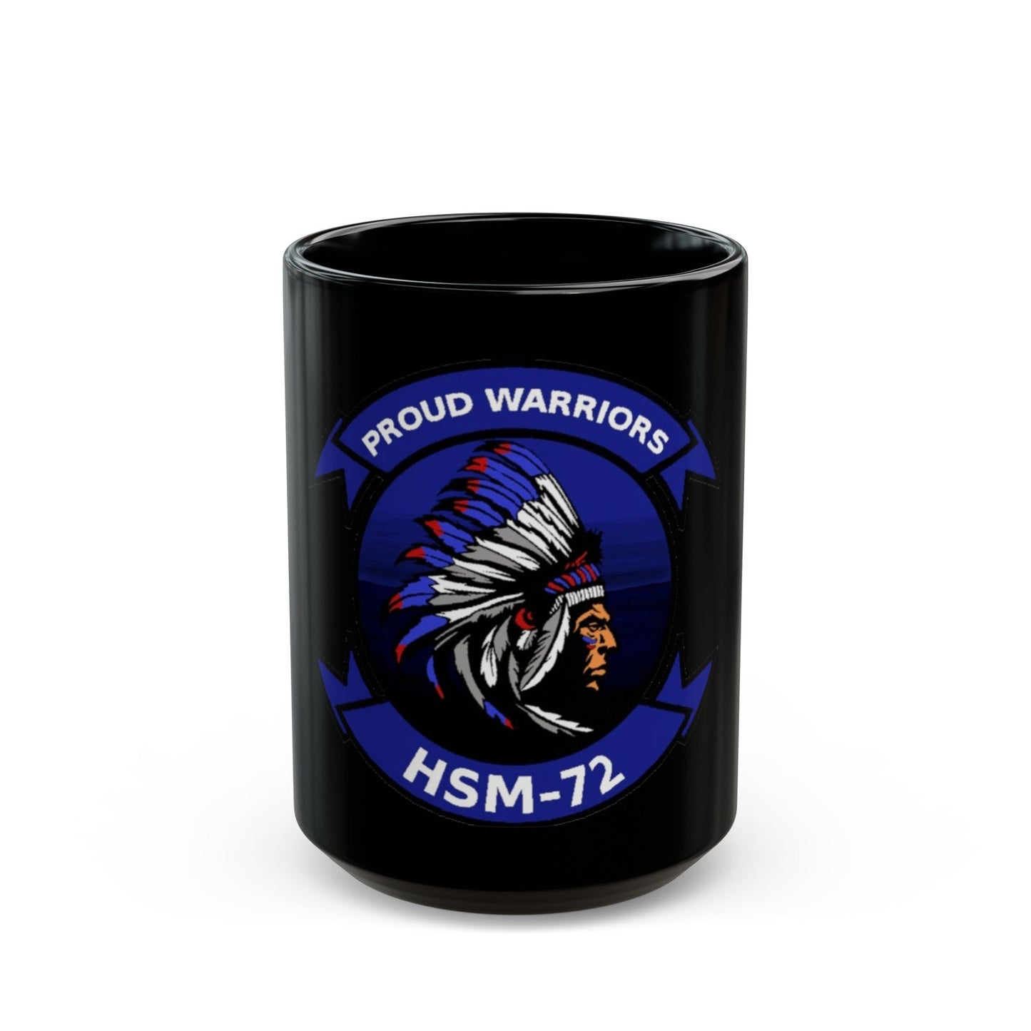 HSM 72 Helicopter Maritime Strike Squadron 72 (U.S. Navy) Black Coffee Mug-15oz-The Sticker Space