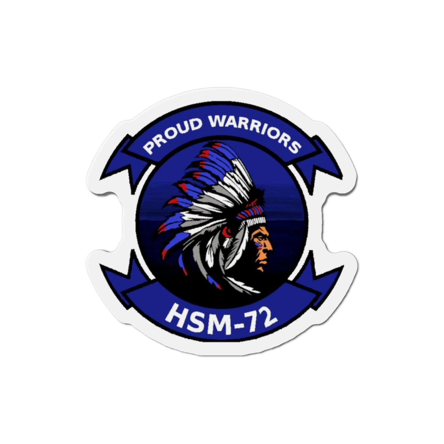 HSM 72 Helicopter Maritime Strike Squadron 72 (U.S. Navy) Die-Cut Magnet-3" x 3"-The Sticker Space