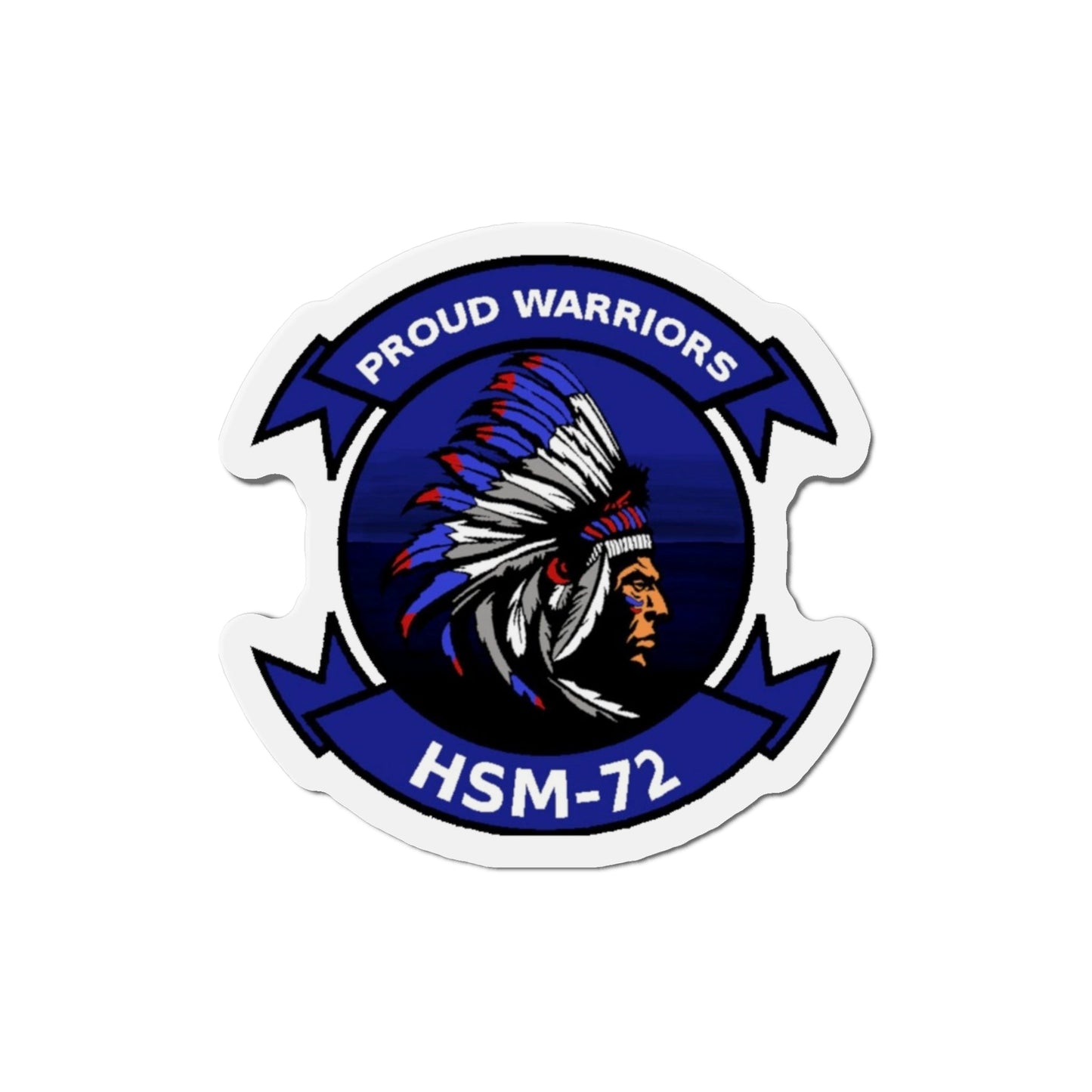 HSM 72 Helicopter Maritime Strike Squadron 72 (U.S. Navy) Die-Cut Magnet-4" x 4"-The Sticker Space