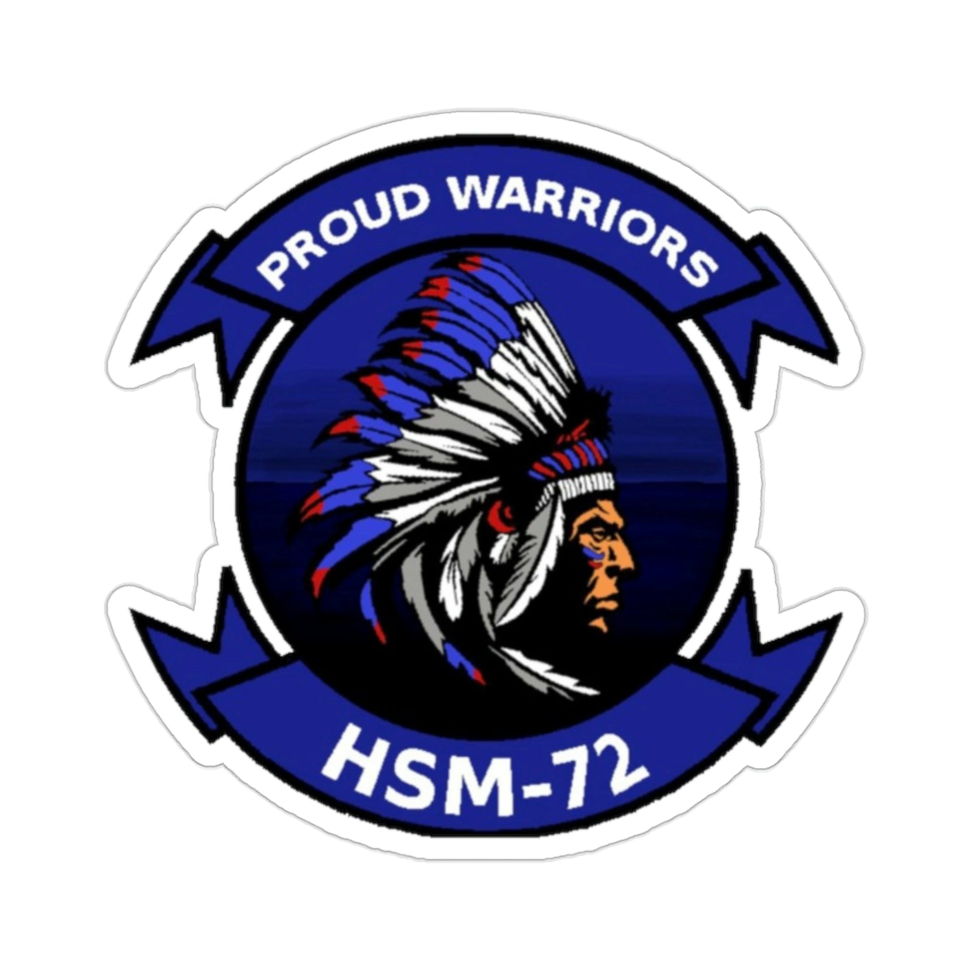 HSM 72 Helicopter Maritime Strike Squadron 72 (U.S. Navy) STICKER Vinyl Die-Cut Decal-2 Inch-The Sticker Space