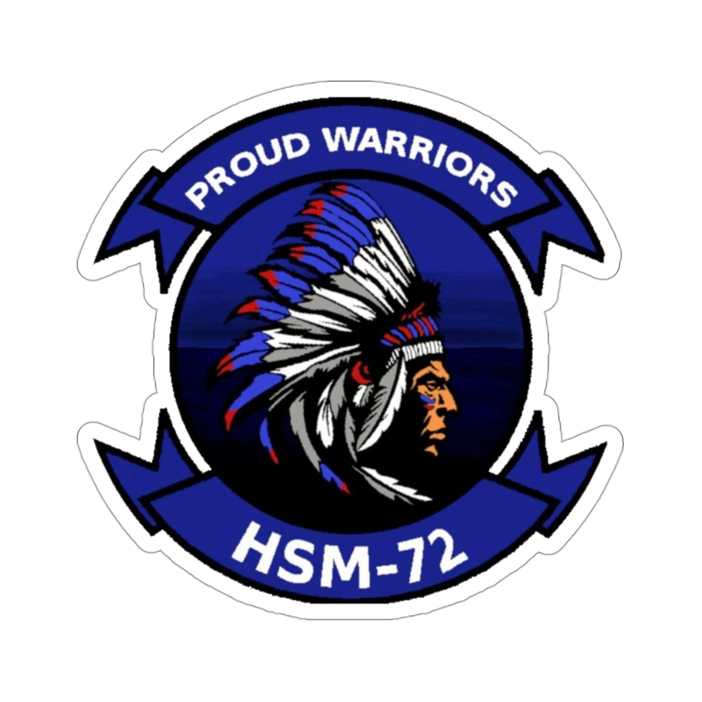 HSM 72 Helicopter Maritime Strike Squadron 72 (U.S. Navy) STICKER Vinyl Die-Cut Decal-3 Inch-The Sticker Space