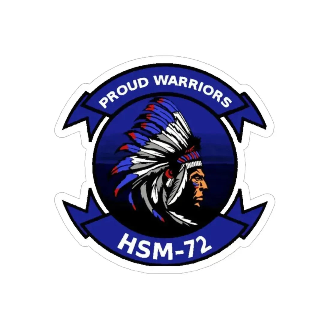 HSM 72 Helicopter Maritime Strike Squadron 72 (U.S. Navy) Transparent STICKER Die-Cut Vinyl Decal - The Sticker Space