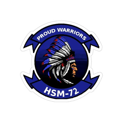 HSM 72 Helicopter Maritime Strike Squadron 72 (U.S. Navy) Transparent STICKER Die-Cut Vinyl Decal - The Sticker Space