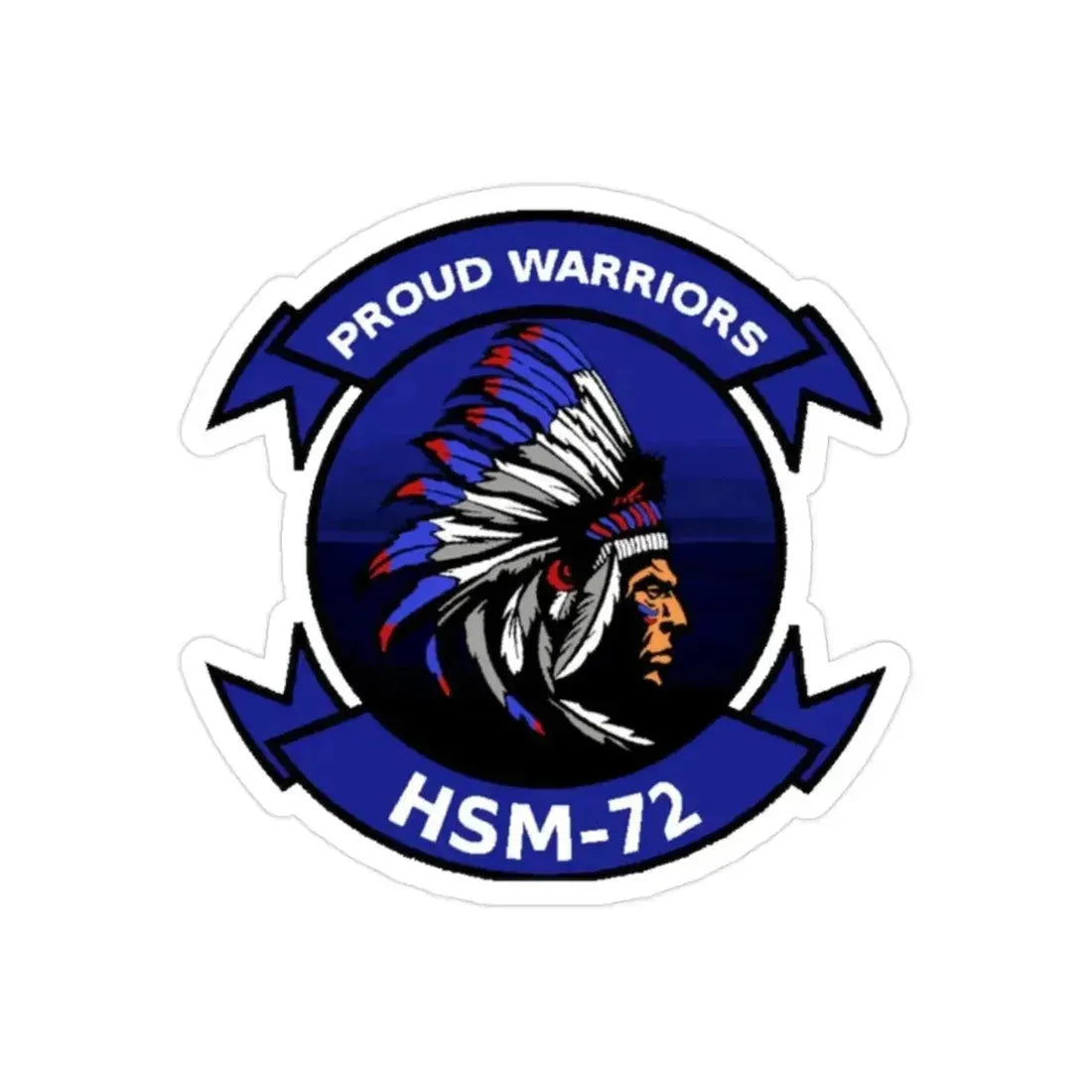 HSM 72 Helicopter Maritime Strike Squadron 72 (U.S. Navy) Transparent STICKER Die-Cut Vinyl Decal - The Sticker Space