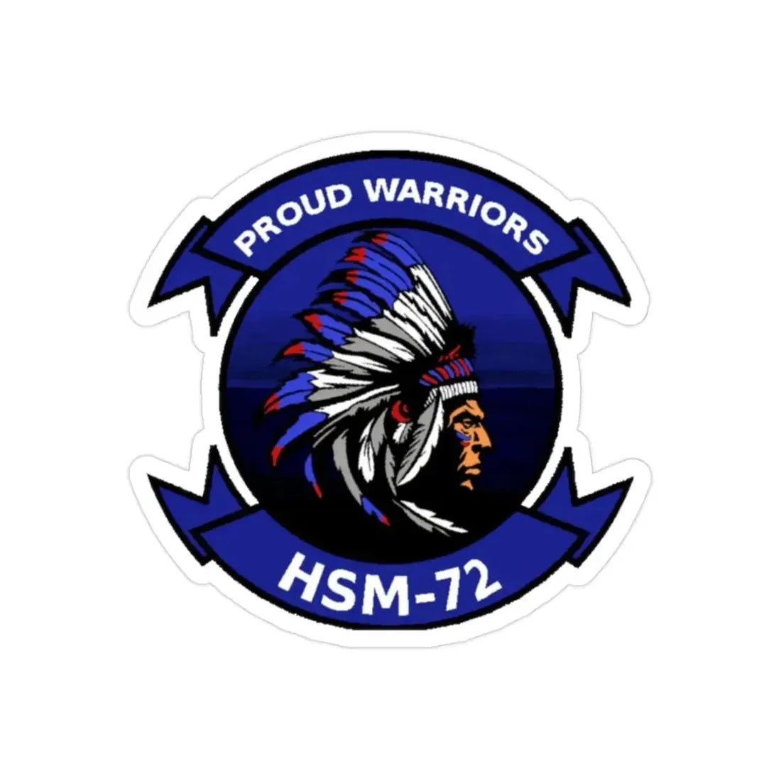 HSM 72 Helicopter Maritime Strike Squadron 72 (U.S. Navy) Transparent STICKER Die-Cut Vinyl Decal - The Sticker Space
