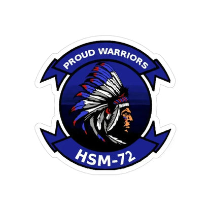 HSM 72 Helicopter Maritime Strike Squadron 72 (U.S. Navy) Transparent STICKER Die-Cut Vinyl Decal - The Sticker Space