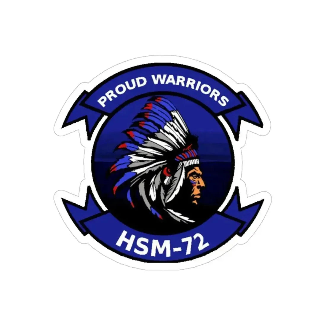 HSM 72 Helicopter Maritime Strike Squadron 72 (U.S. Navy) Transparent STICKER Die-Cut Vinyl Decal - The Sticker Space