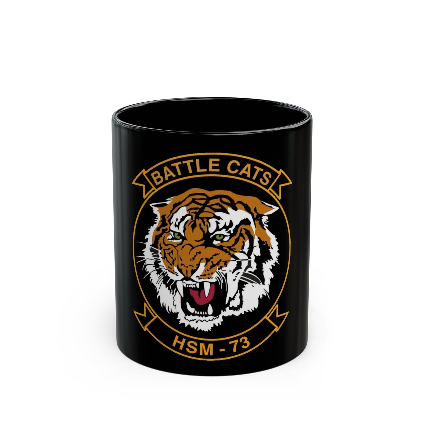 HSM 73 Helicopter Maritime Strike Squadron 73 (U.S. Navy) Black Coffee Mug-11oz-The Sticker Space