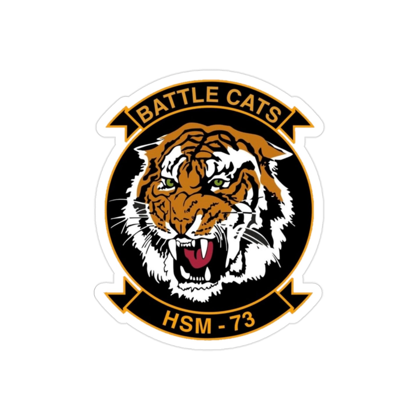 HSM 73 Helicopter Maritime Strike Squadron 73 (U.S. Navy) Transparent STICKER Die-Cut Vinyl Decal-2 Inch-The Sticker Space