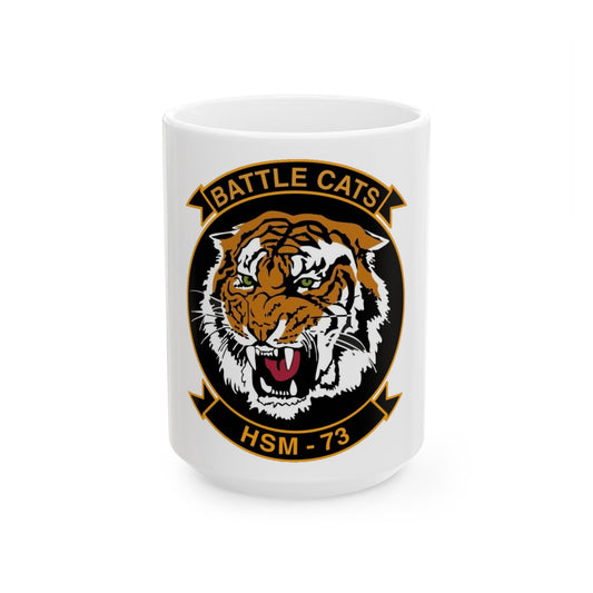 HSM 73 Helicopter Maritime Strike Squadron 73 (U.S. Navy) White Coffee Mug-15oz-The Sticker Space