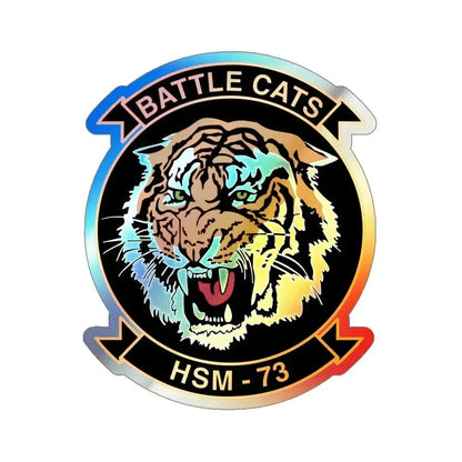 HSM 73 Helicopter Maritime Strike Squadron 73 (U.S. Navy) Holographic STICKER Die-Cut Vinyl Decal 6 Inch Holographic - The Sticker Space