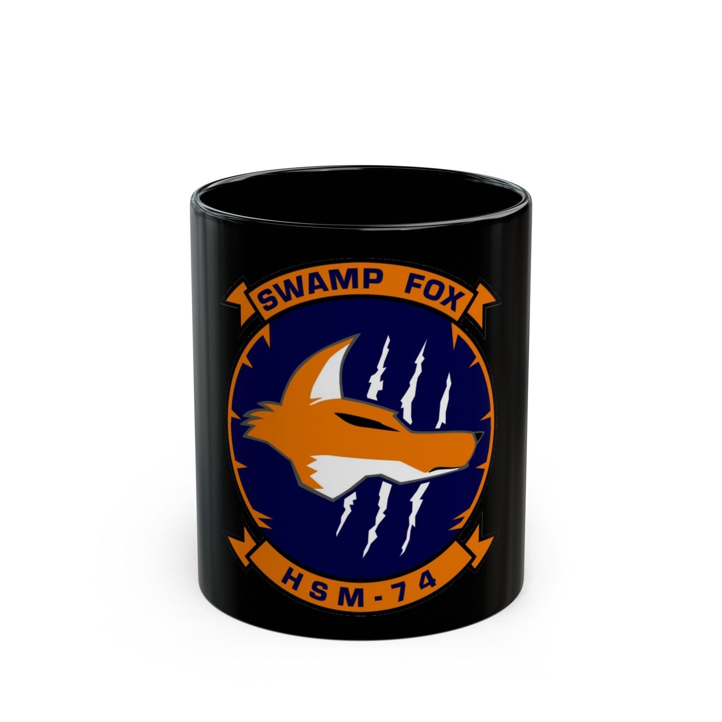 HSM 74 Helicopter Maritime Strike Squadron 74 (U.S. Navy) Black Coffee Mug-11oz-The Sticker Space