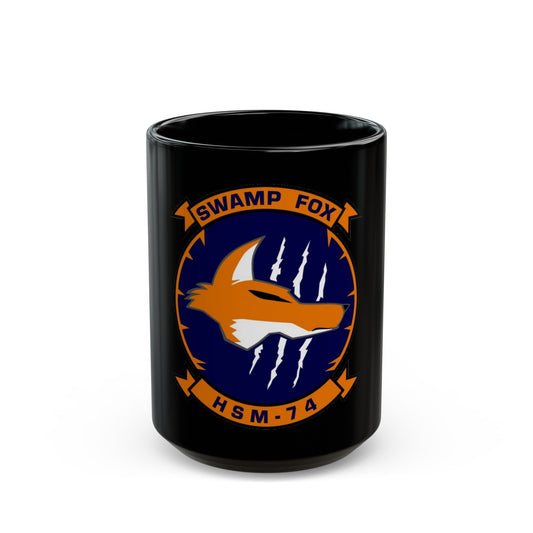 HSM 74 Helicopter Maritime Strike Squadron 74 (U.S. Navy) Black Coffee Mug-15oz-The Sticker Space