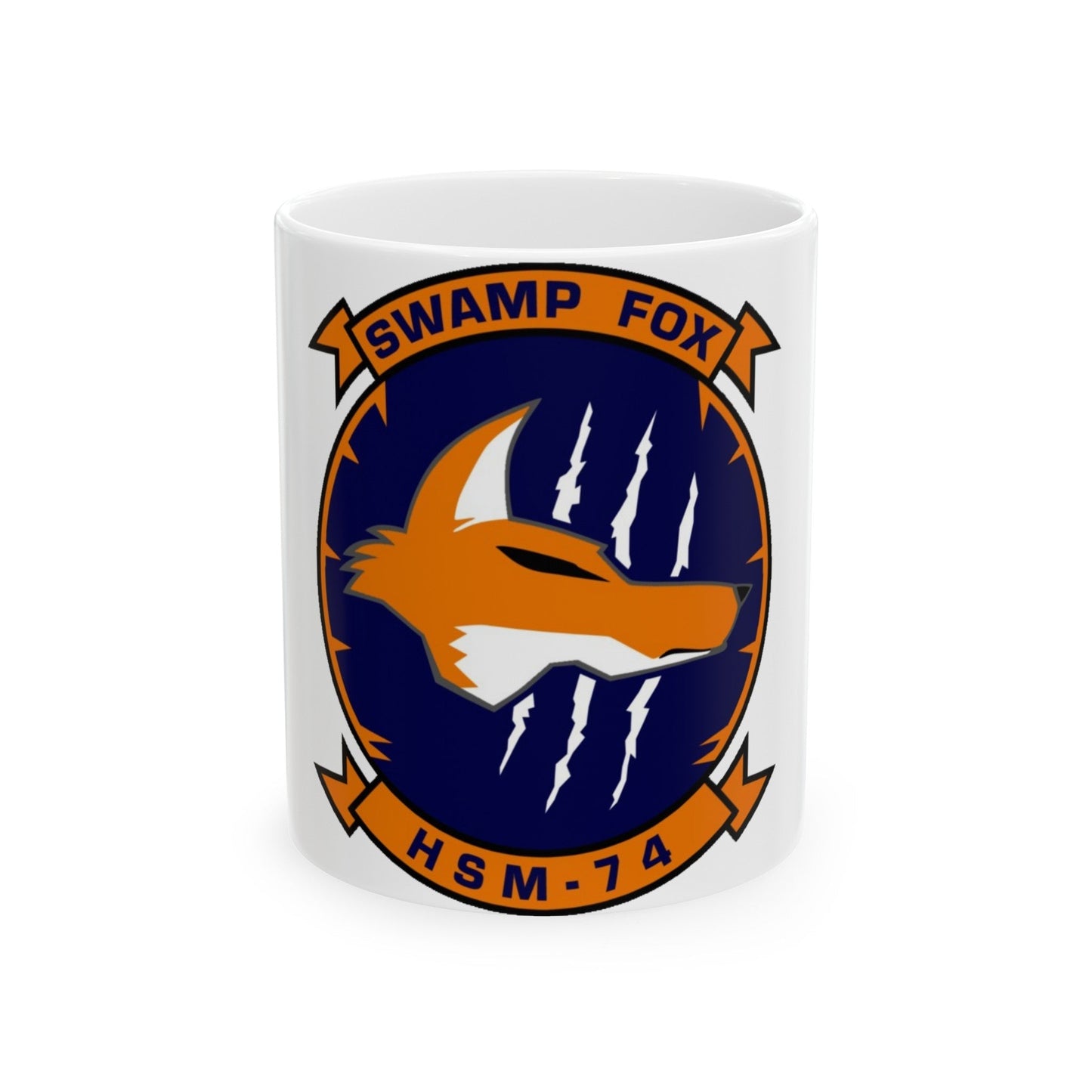 HSM 74 Helicopter Maritime Strike Squadron 74 (U.S. Navy) White Coffee Mug-11oz-The Sticker Space