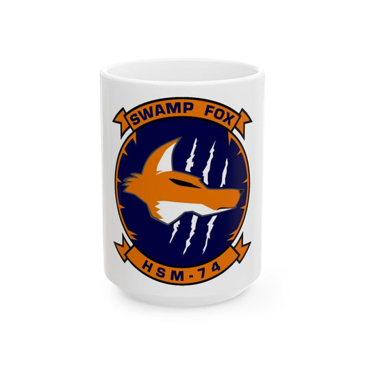 HSM 74 Helicopter Maritime Strike Squadron 74 (U.S. Navy) White Coffee Mug-15oz-The Sticker Space