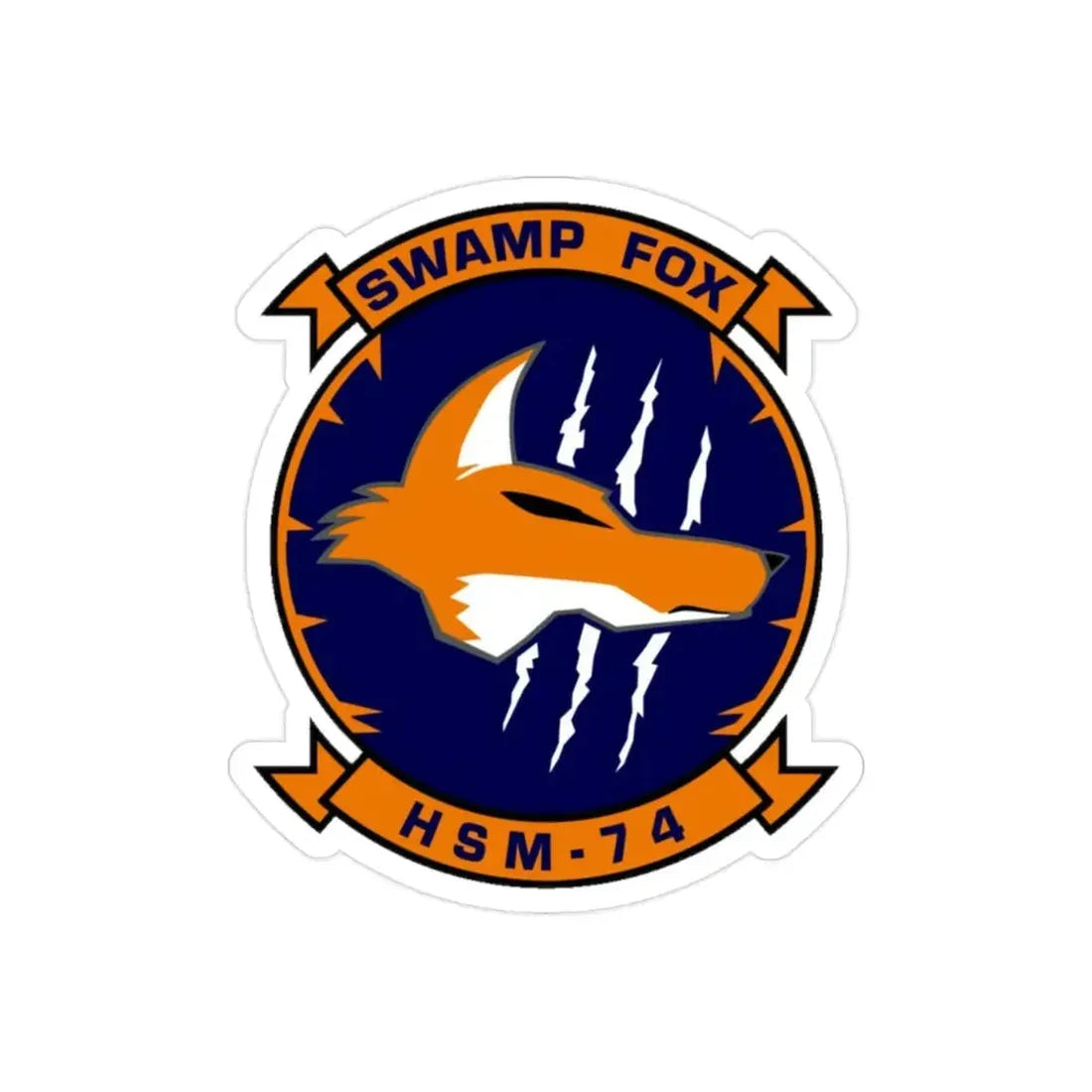 HSM 74 Helicopter Maritime Strike Squadron 74 (U.S. Navy) Transparent STICKER Die-Cut Vinyl Decal - The Sticker Space