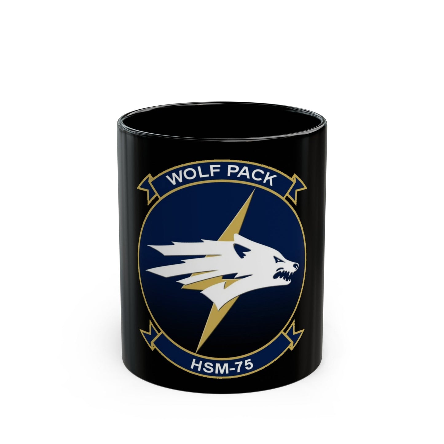 HSM 75 Helicopter Maritime Strike Squadron 75 (U.S. Navy) Black Coffee Mug-11oz-The Sticker Space