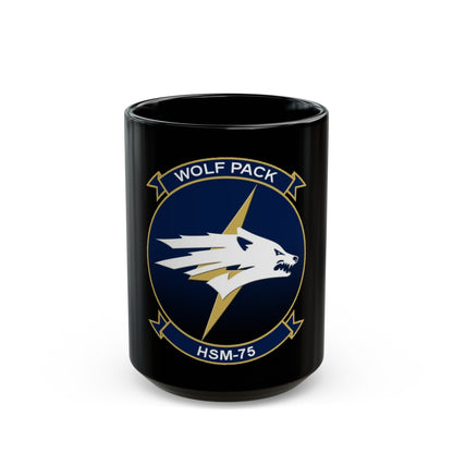 HSM 75 Helicopter Maritime Strike Squadron 75 (U.S. Navy) Black Coffee Mug-15oz-The Sticker Space