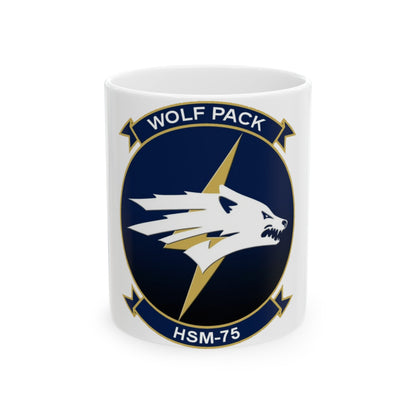HSM 75 Helicopter Maritime Strike Squadron 75 (U.S. Navy) White Coffee Mug-11oz-The Sticker Space
