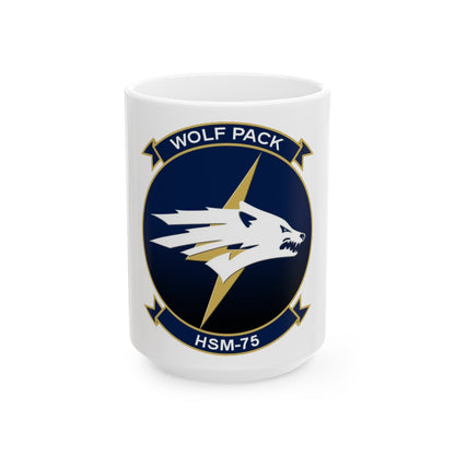 HSM 75 Helicopter Maritime Strike Squadron 75 (U.S. Navy) White Coffee Mug-15oz-The Sticker Space