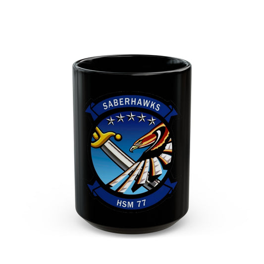 HSM 77 Helicopter Maritime Strike Squadron 77 (U.S. Navy) Black Coffee Mug-15oz-The Sticker Space