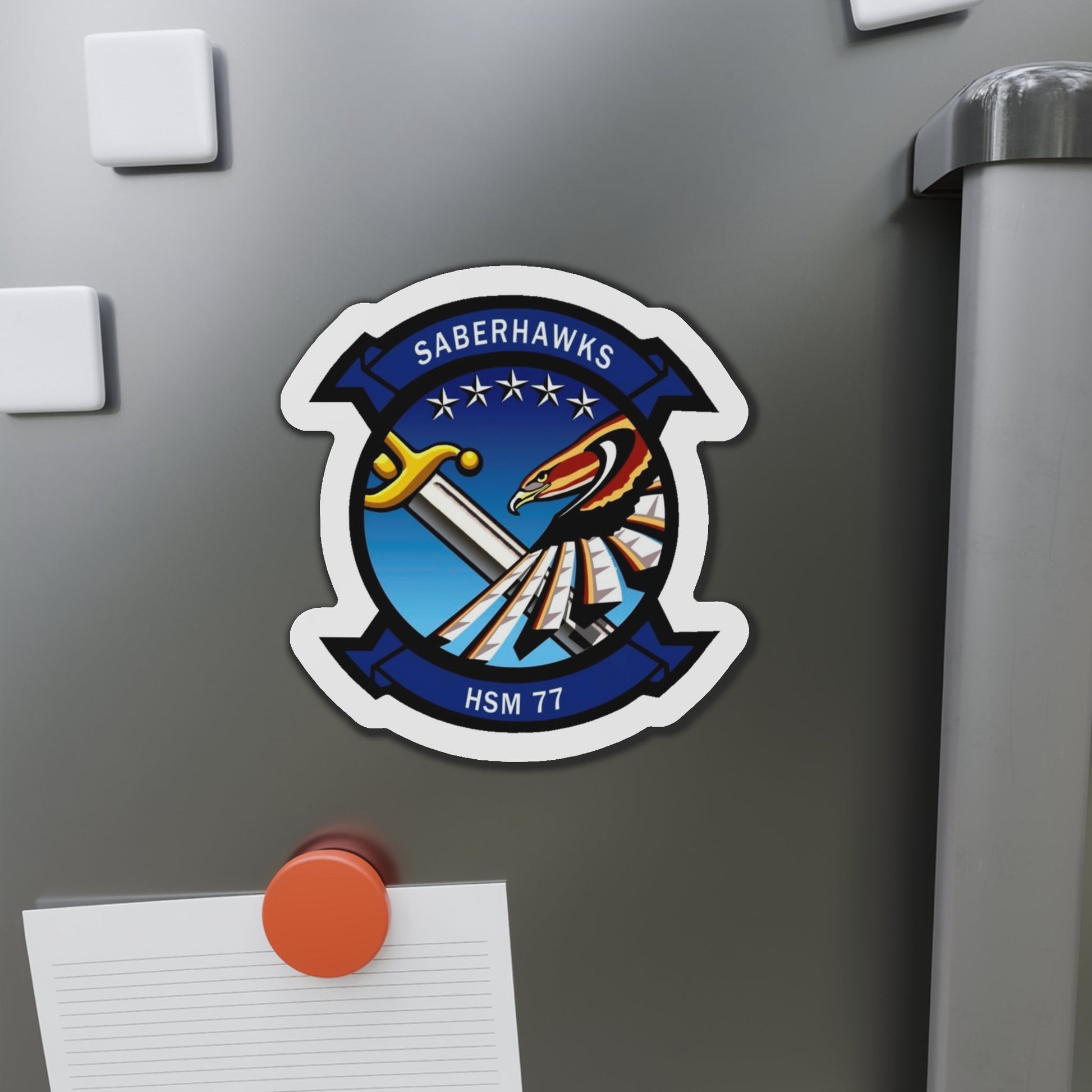 HSM 77 Helicopter Maritime Strike Squadron 77 (U.S. Navy) Die-Cut Magnet-The Sticker Space