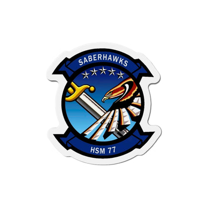 HSM 77 Helicopter Maritime Strike Squadron 77 (U.S. Navy) Die-Cut Magnet-5" x 5"-The Sticker Space