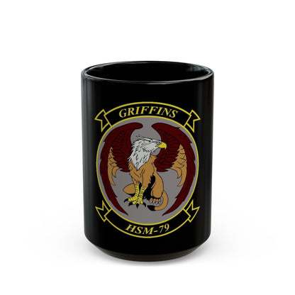 HSM 79 Helicopter Maritime Strike Squadron 79 (U.S. Navy) Black Coffee Mug-15oz-The Sticker Space