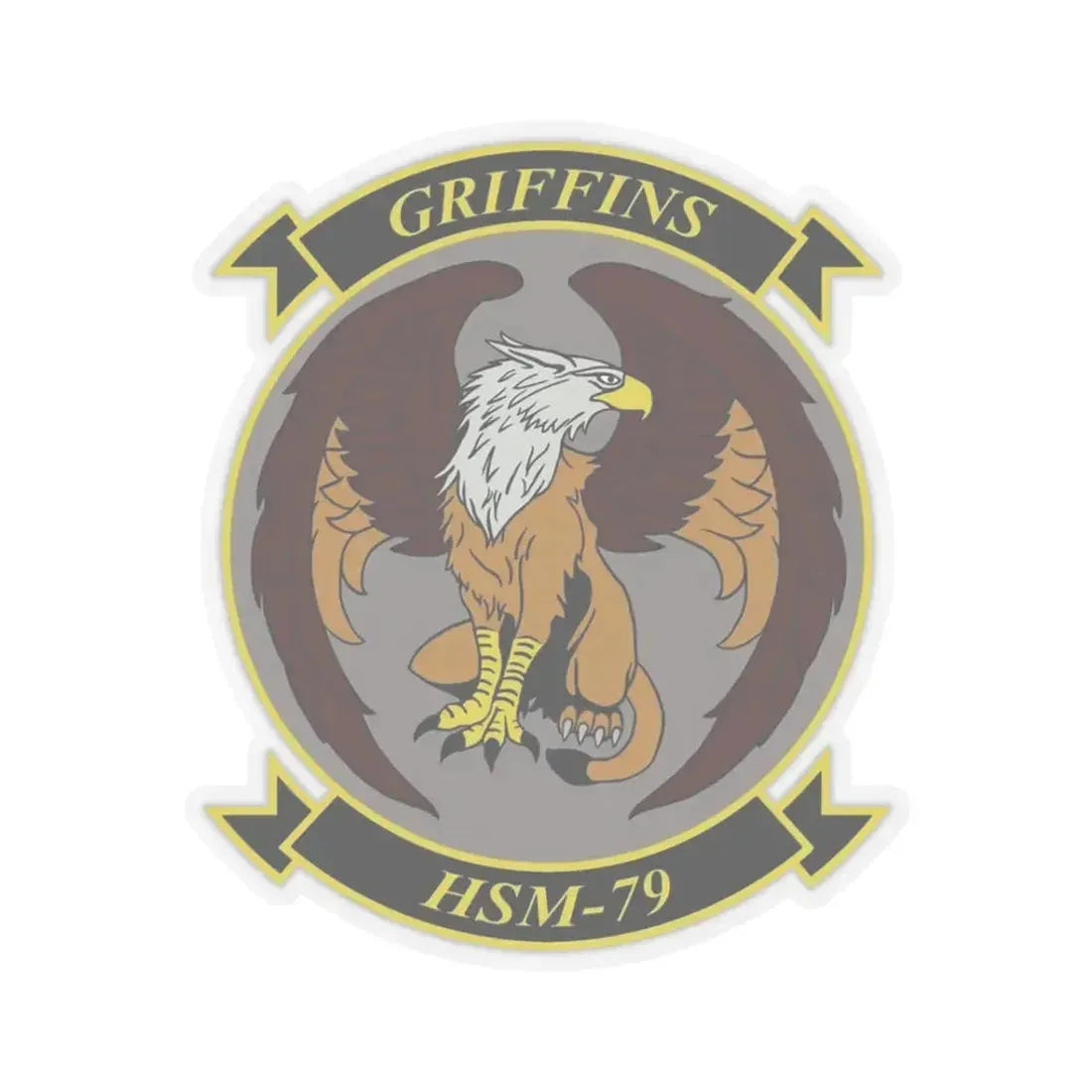 HSM 79 Helicopter Maritime Strike Squadron 79 (U.S. Navy) STICKER Vinyl Kiss-Cut Decal 3 Inch Transparent - The Sticker Space