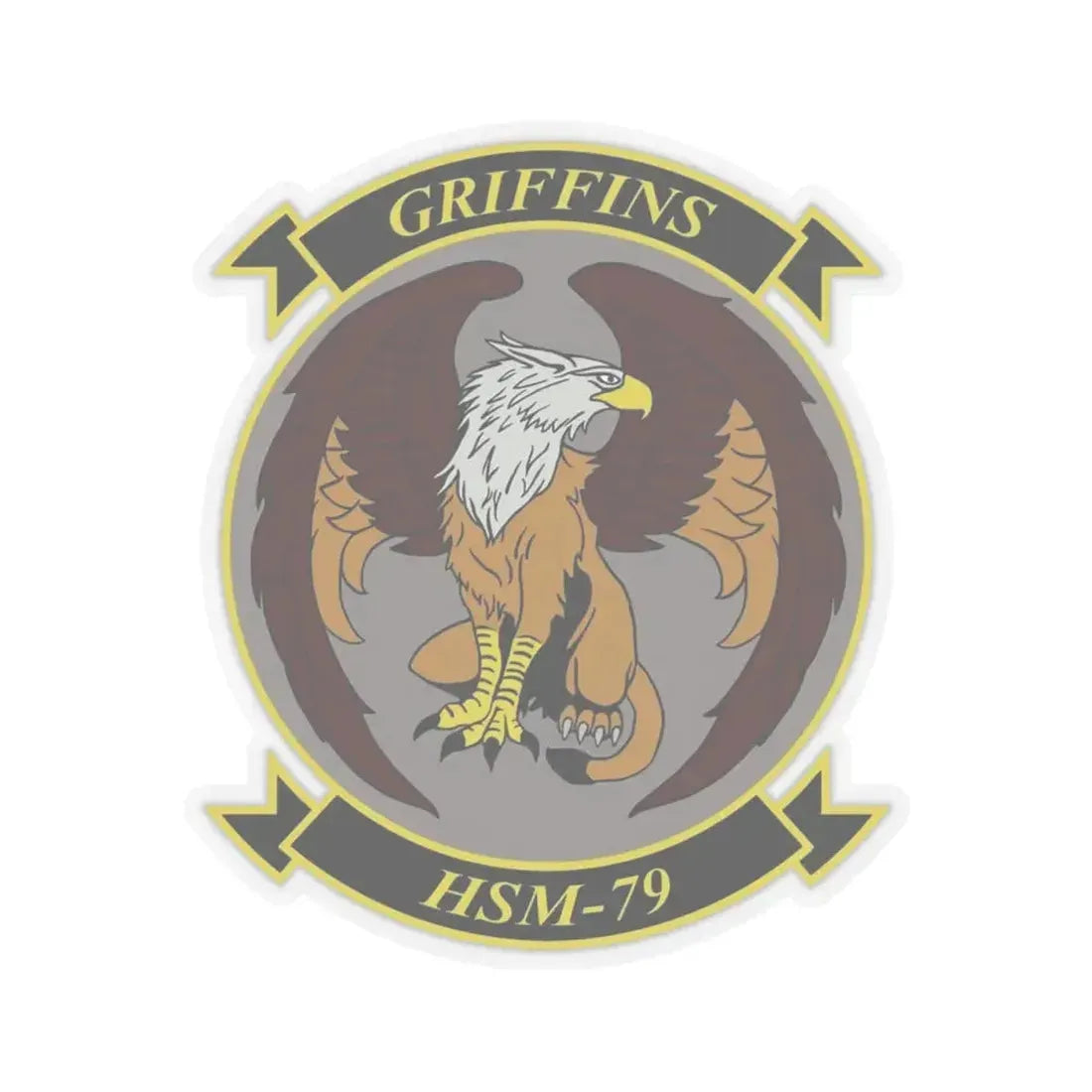 HSM 79 Helicopter Maritime Strike Squadron 79 (U.S. Navy) STICKER Vinyl Kiss-Cut Decal 4 Inch Transparent - The Sticker Space