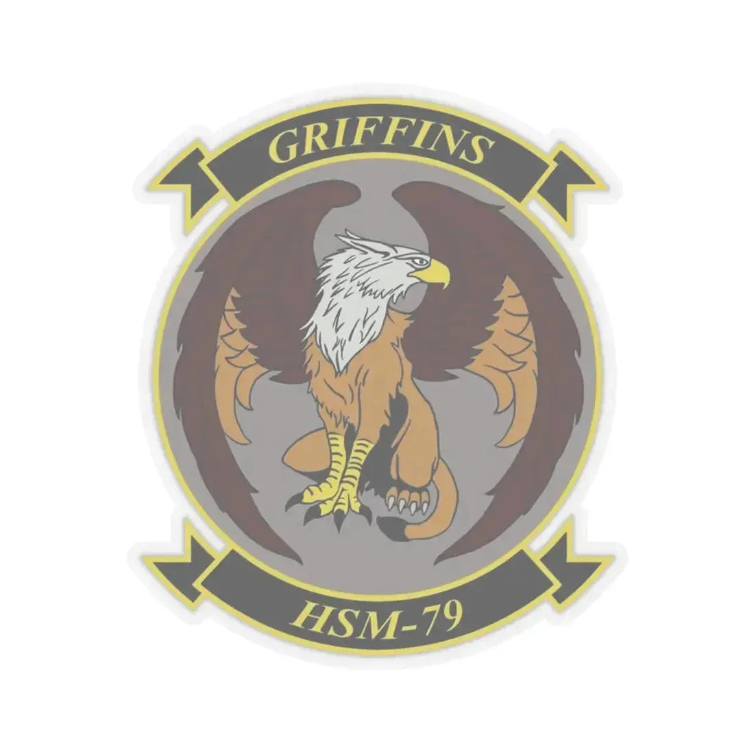 HSM 79 Helicopter Maritime Strike Squadron 79 (U.S. Navy) STICKER Vinyl Kiss-Cut Decal 6 Inch Transparent - The Sticker Space
