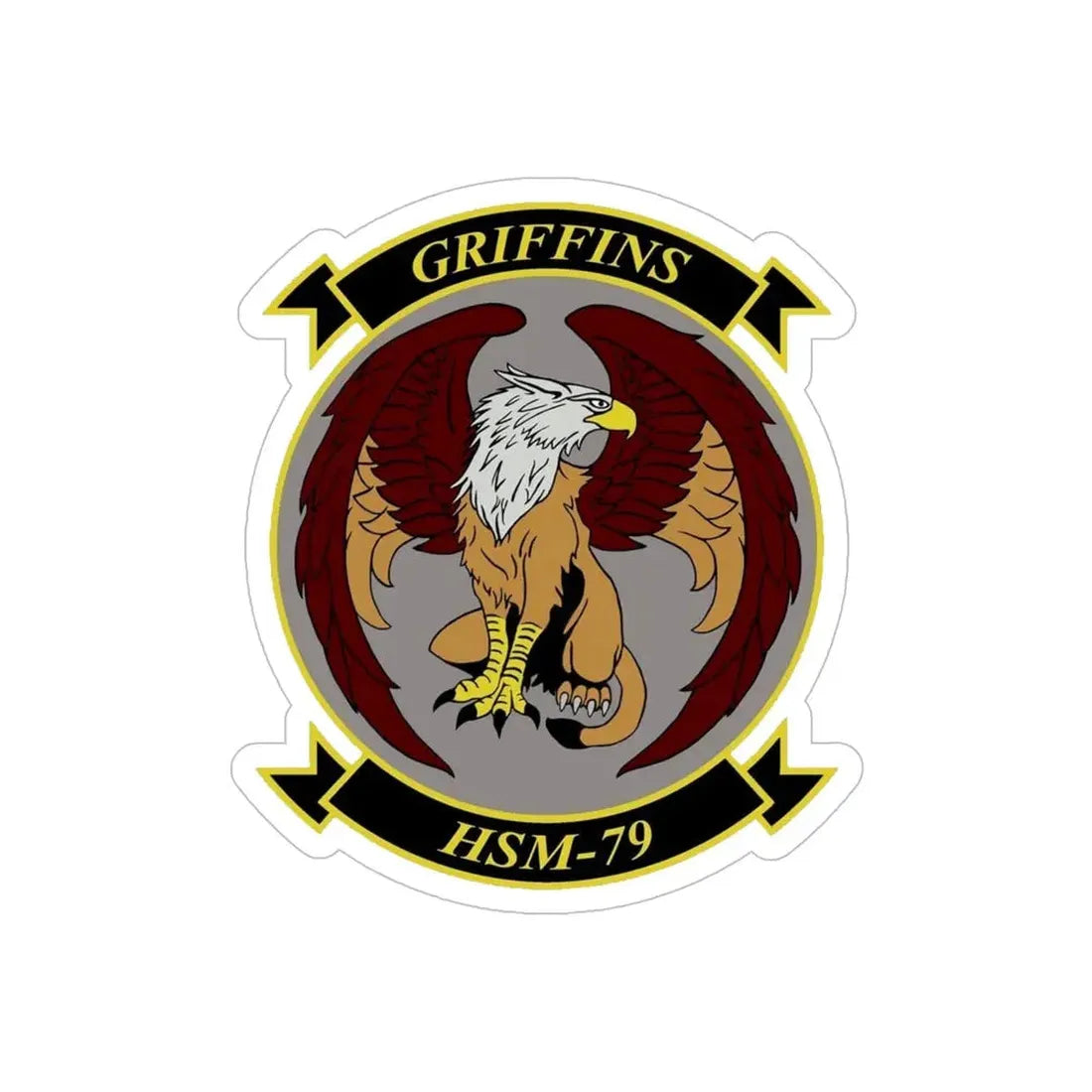 HSM 79 Helicopter Maritime Strike Squadron 79 (U.S. Navy) Transparent STICKER Die-Cut Vinyl Decal 6 Inch Transparent - The Sticker Space