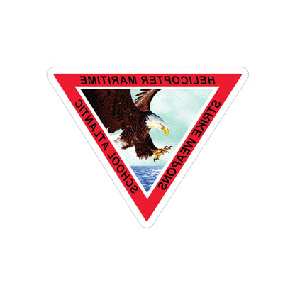 HSM WS Atlantic (U.S. Navy) REVERSE PRINT Transparent STICKER-3" × 3"-The Sticker Space