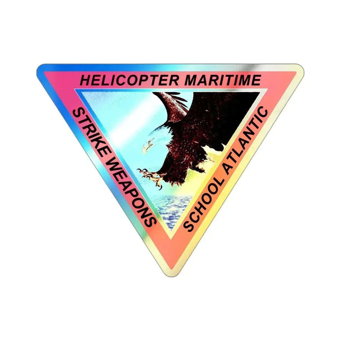 HSM WS Atlantic (U.S. Navy) Holographic STICKER Die-Cut Vinyl Decal 3 Inch Holographic - The Sticker Space
