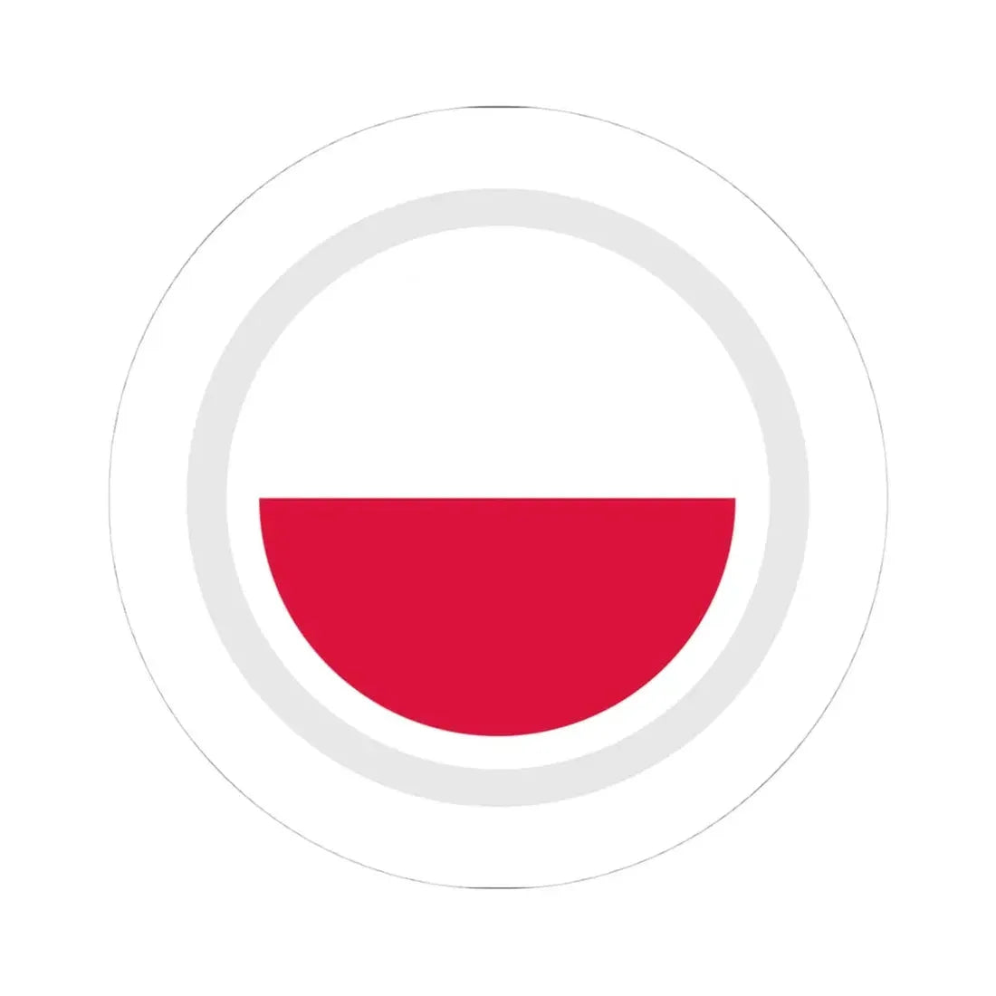 HSPoland (Poland) STICKER Vinyl Kiss-Cut Decal 4 Inch White - The Sticker Space