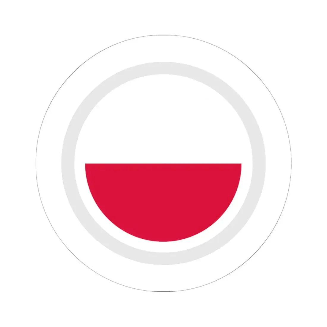 HSPoland (Poland) STICKER Vinyl Kiss-Cut Decal 6 Inch White - The Sticker Space