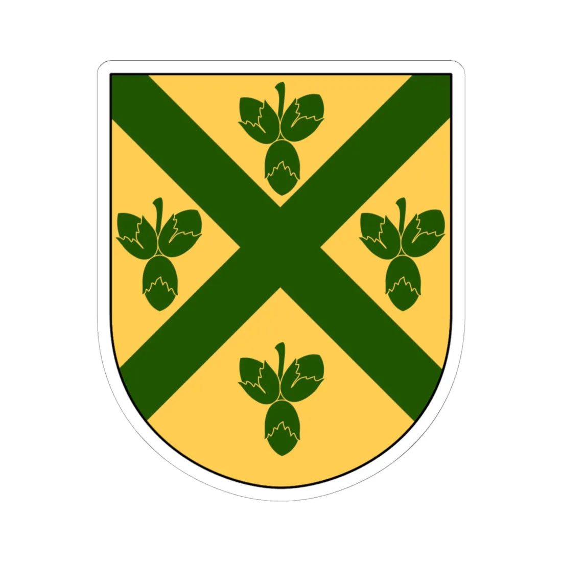 Hässleholm vapen (Sweden) (Coat of Arms) STICKER Vinyl Kiss-Cut Decal - The Sticker Space