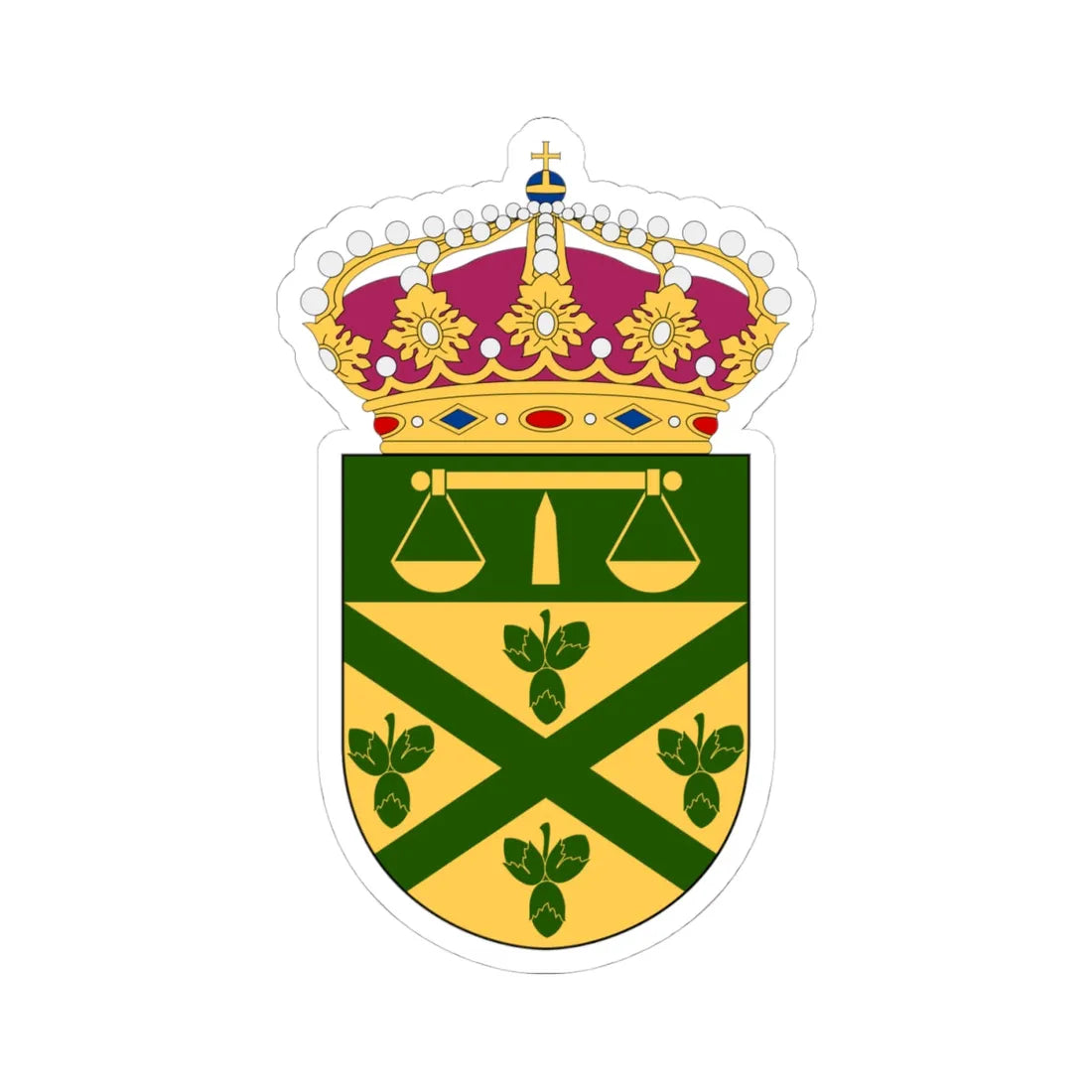 Hässleholms tingsrätt vapen (Sweden) (Coat of Arms) STICKER Vinyl Kiss-Cut Decal - The Sticker Space