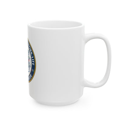 HSWL Service Center (U.S. Coast Guard) White Coffee Mug-The Sticker Space