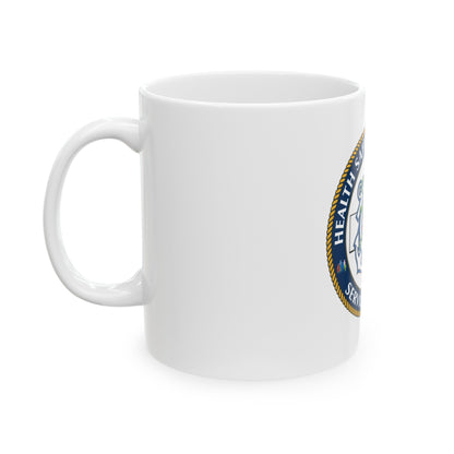 HSWL Service Center (U.S. Coast Guard) White Coffee Mug-The Sticker Space