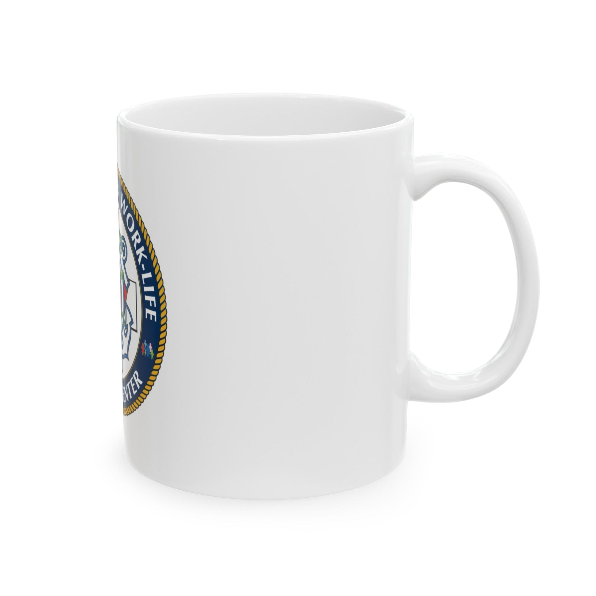 HSWL Service Center (U.S. Coast Guard) White Coffee Mug-The Sticker Space