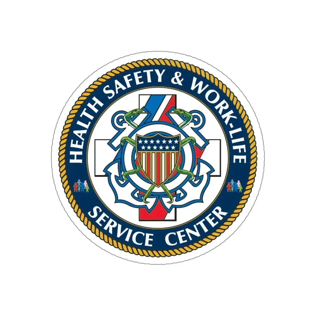 HSWL Service Center (U.S. Coast Guard) STICKER Vinyl Die-Cut Decal - The Sticker Space