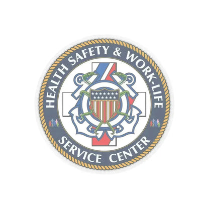 HSWL Service Center (U.S. Coast Guard) STICKER Vinyl Kiss-Cut Decal 4 Inch Transparent - The Sticker Space