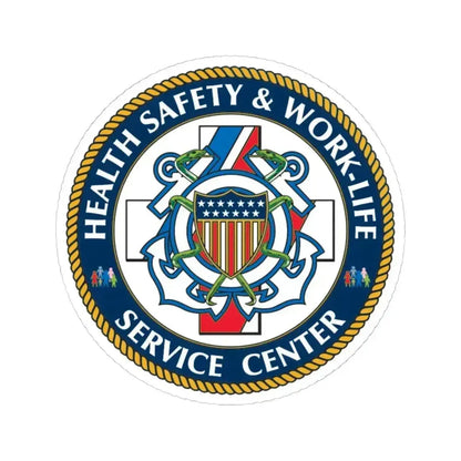 HSWL Service Center (U.S. Coast Guard) STICKER Vinyl Kiss-Cut Decal 4 Inch White - The Sticker Space