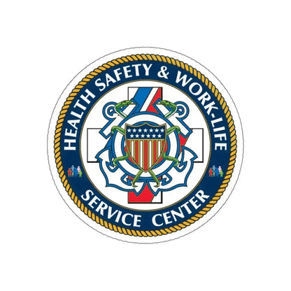 HSWL Service Center (U.S. Coast Guard) STICKER Vinyl Kiss-Cut Decal 6 Inch White - The Sticker Space