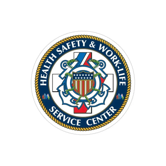 HSWL Service Center (U.S. Coast Guard) Transparent STICKER Die-Cut Vinyl Decal 6 Inch - The Sticker Space