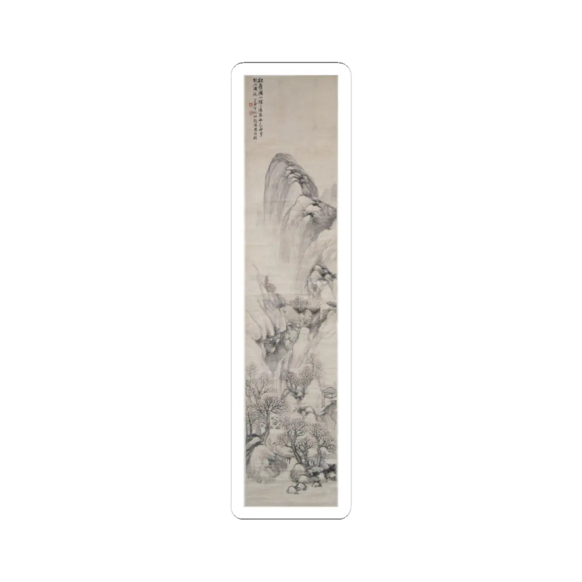 Hu Yuan - Landscapes of the Four Seasons - Dated 1875 v2 - STICKER Vinyl Kiss-Cut Decal